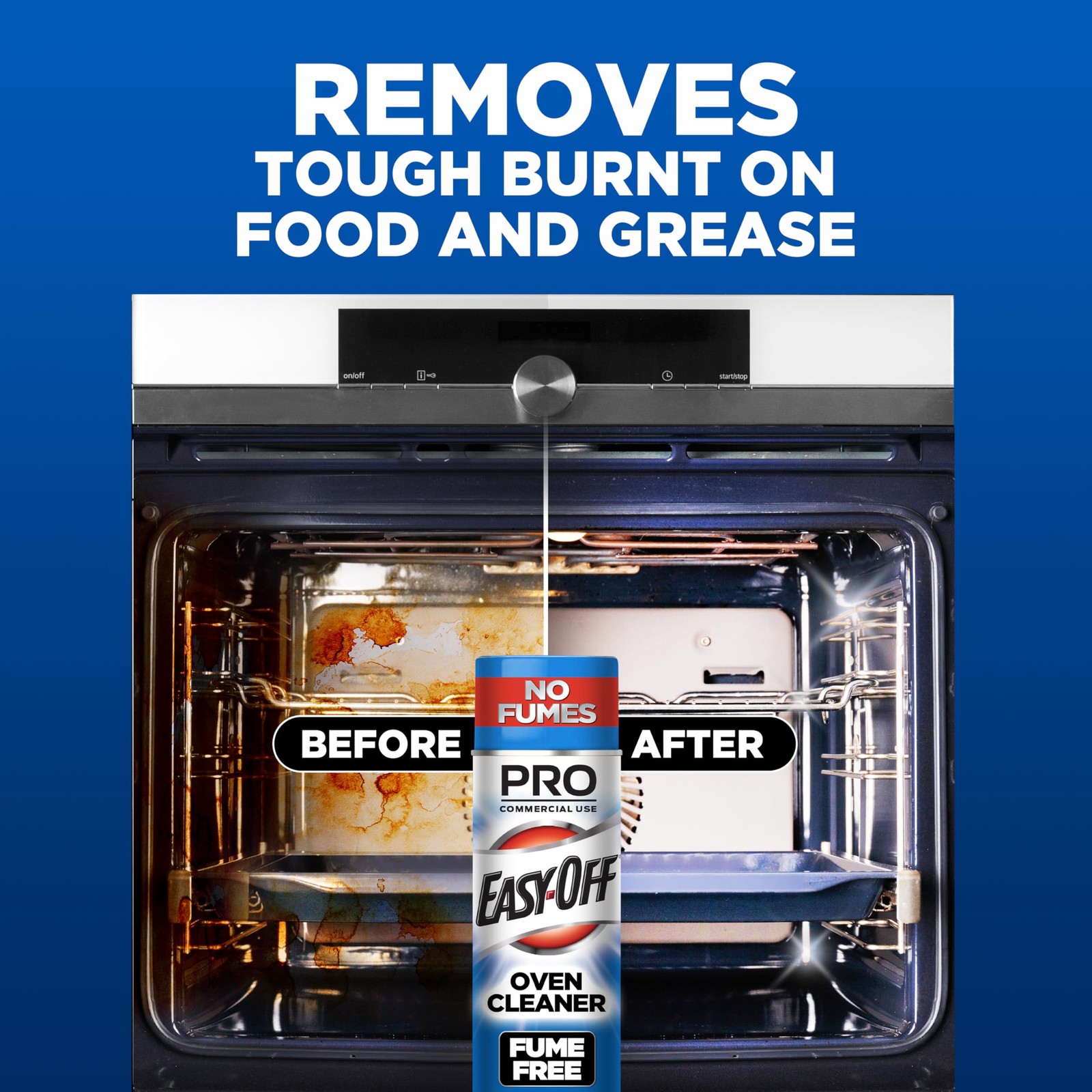 EasyOff Fume Free PRO size Oven Cleaner Foam, Removes Grease & BurnedOn Food,…