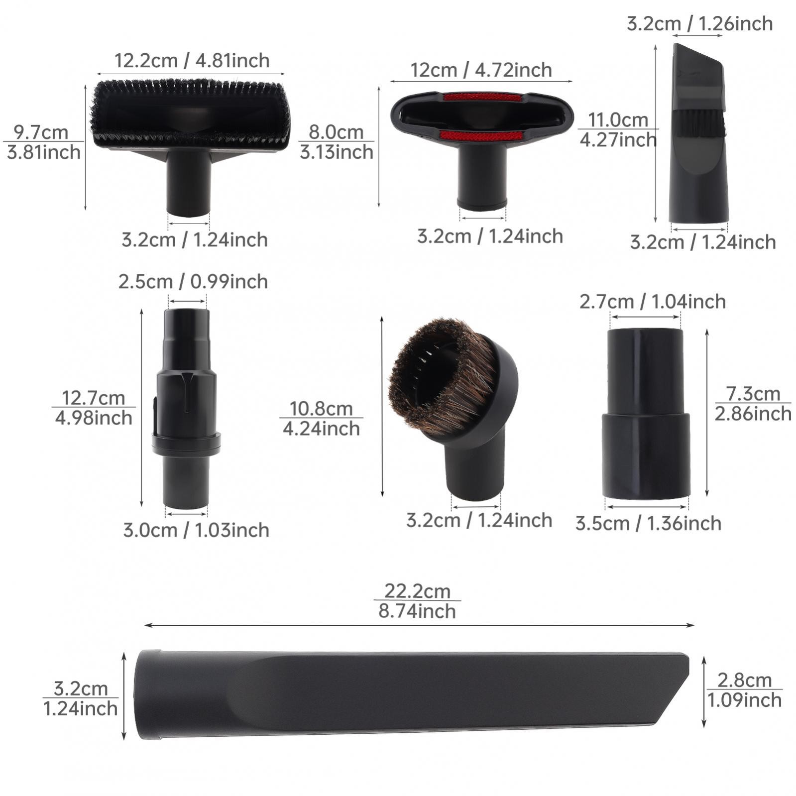 Vacuum Attachments Accessories Fit for Shark 1 1/4″ 32mm Vacuum Attachment