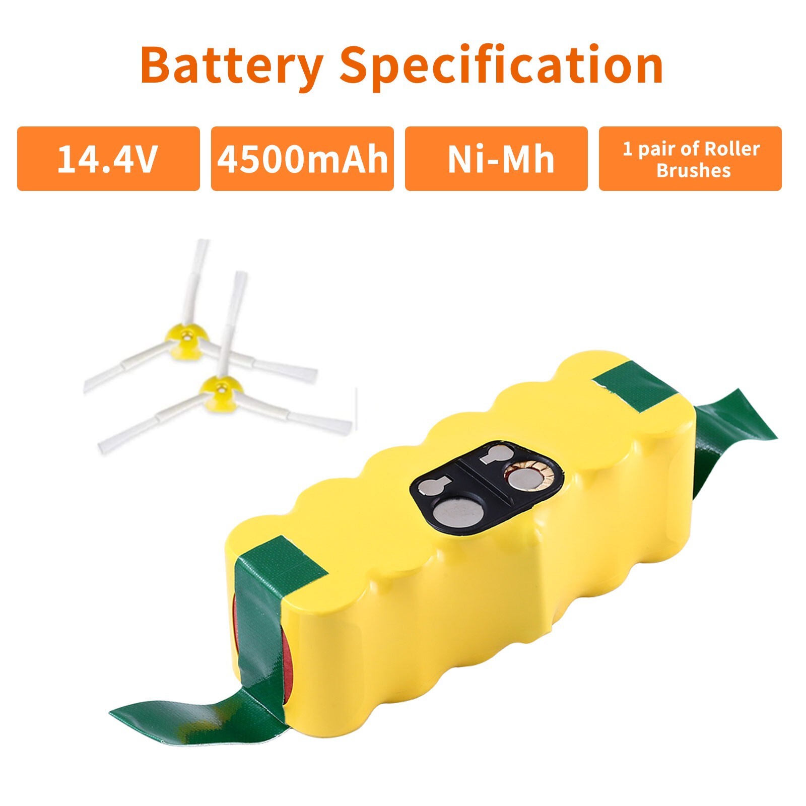 14.4V Battery for IROBOT ROOMBA 500 530 700 600 Series Ni-MH 540 770 630 800 900