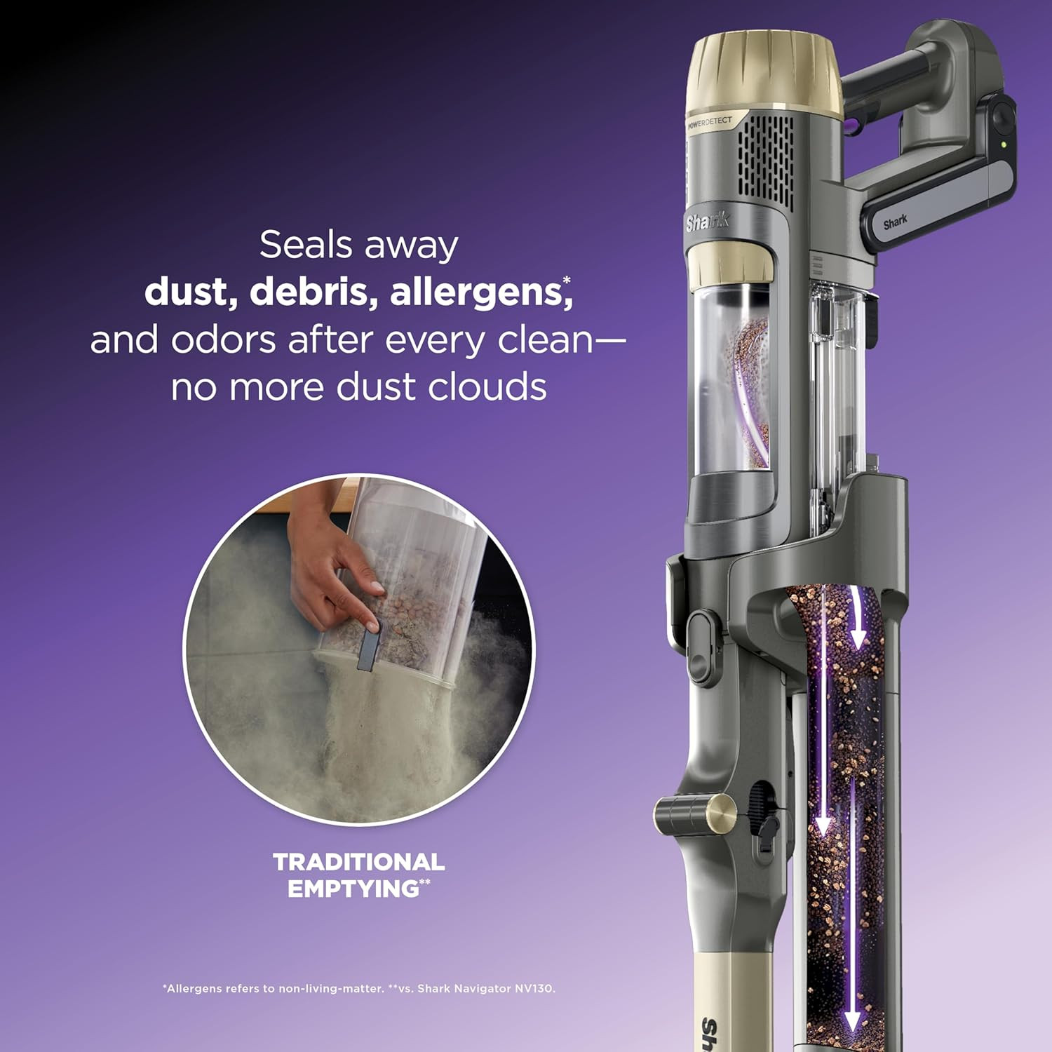 Shark Powerdetect Pet plus Clean & Empty Cordless Stick Vacuum & Auto-Empty Syst