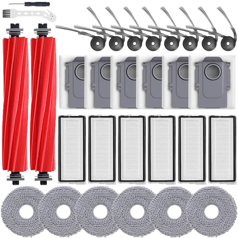 30 Pack QV 35A For Roborock QV 35A, QV 35S, QR 598, QR 798 Robot Vacuum,2 Mai…