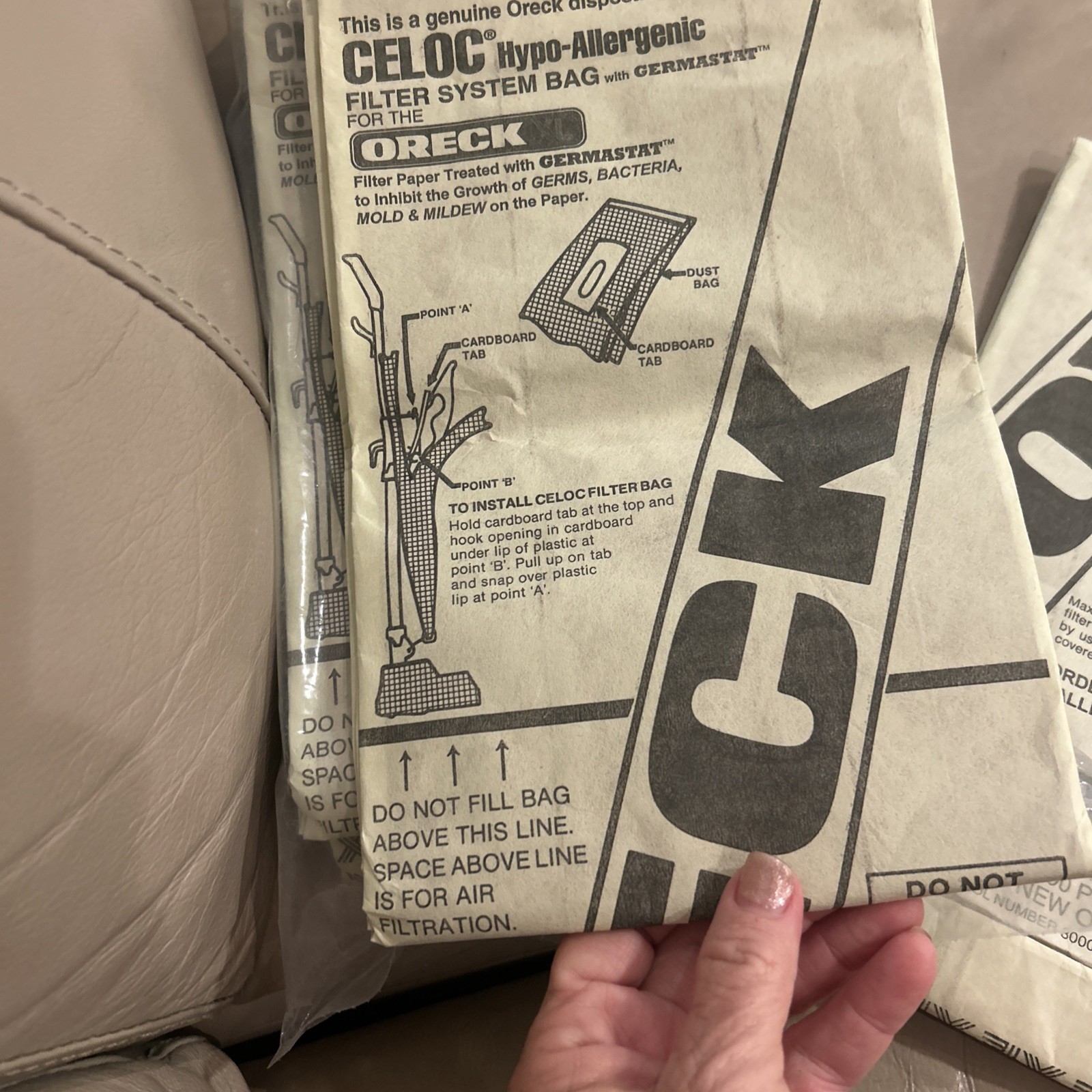 Pack of 11 Oreck XL Celoc Vacuum Cleaner Bags See Pictures For Which Models