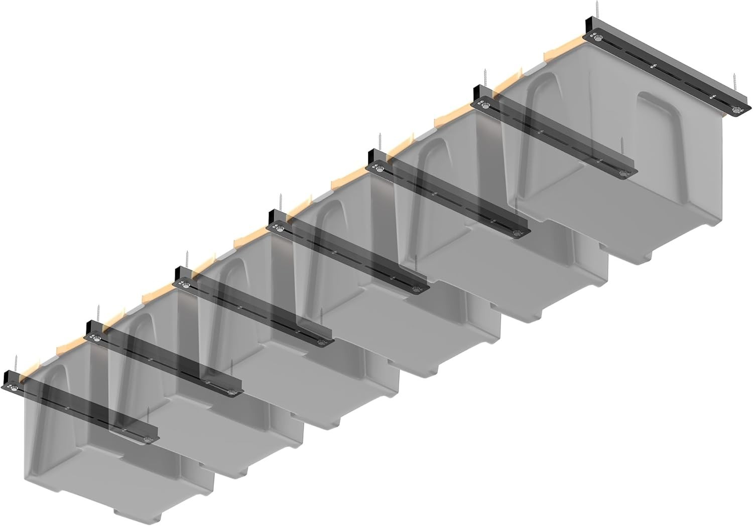 Durable 26″ Overhead Ceiling Storage Rack – Supports 176 Pounds, Rust-Resistant