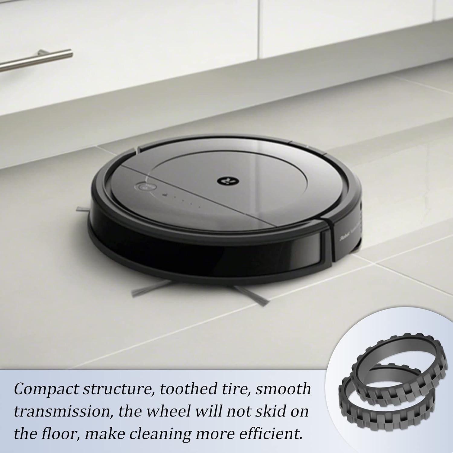 Tires for IROBOT ROOMBA Wheels Series 500 600 700 800 and 900 e5 e6 i7 Anti