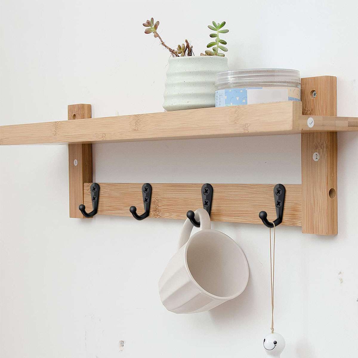40Pack Hanging Metal Single Hook Clothes Hat Coat Robe Wall Door Hangers Hooks