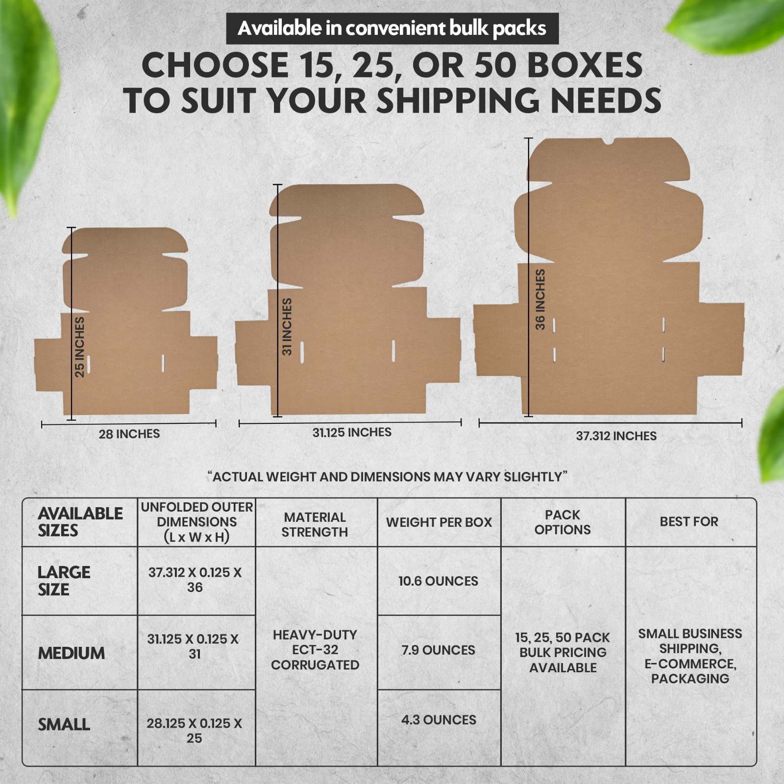 (Medium Size) Blank Shipping and Replacement Shoe Box – 12″ X 9″ X 4.125″