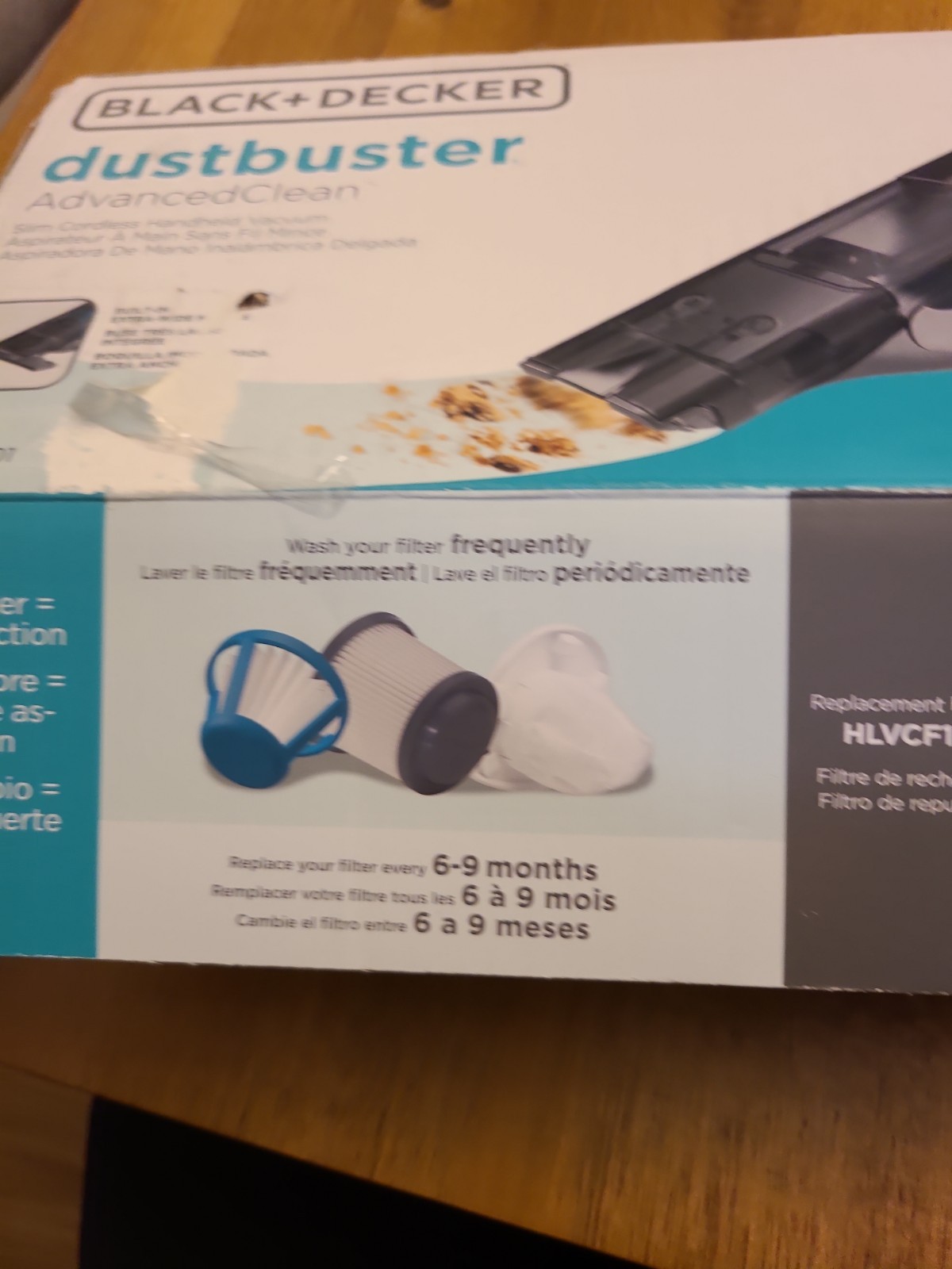 Black+Decker Dustbuster Advanced Clean Slim Cordless Handheld Vacuum Open Box