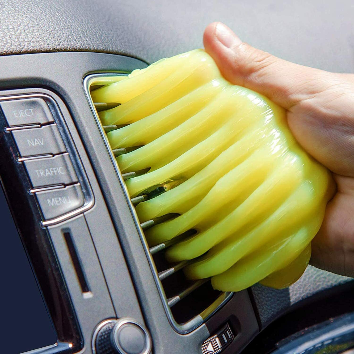 2PC Cleaning Gel Universal Dust Cleaner PC Keyboard Car Auto Dusting Blue Yellow
