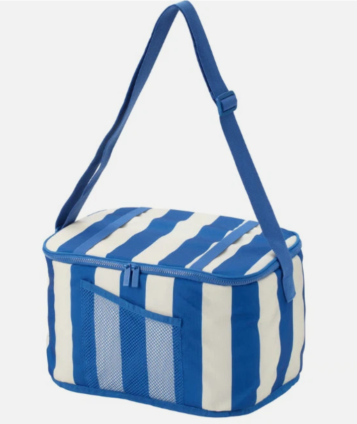 IKEA PILLERSTARR Cooling Bag | Patterned/Blue | 38x22x26 cm – 14″ x 8″ x 10″