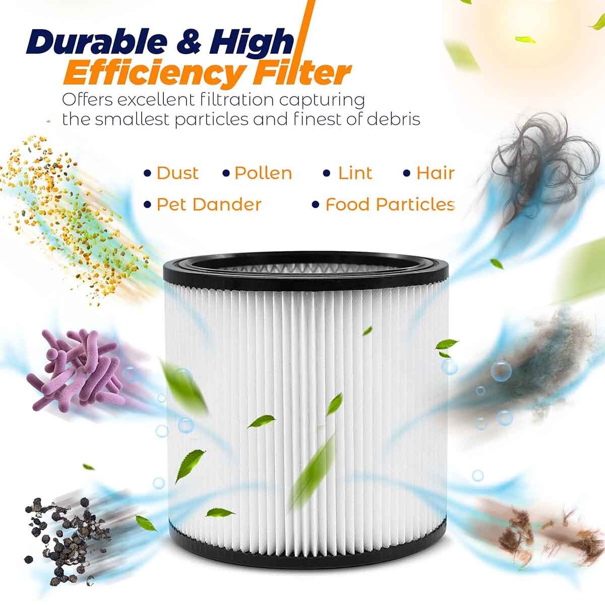 Replacement 90304 Filter Cartridge for Craftsman Shop Vac Wet Dry Air Filter Fit
