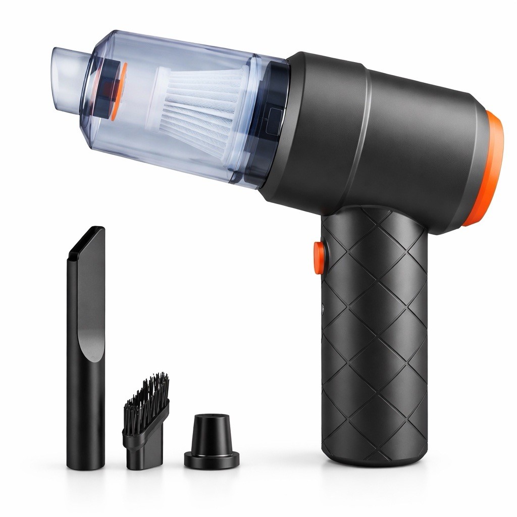 Handheld Vacuum Cordless Keyboard Cleaner Air Duster with Nozzles