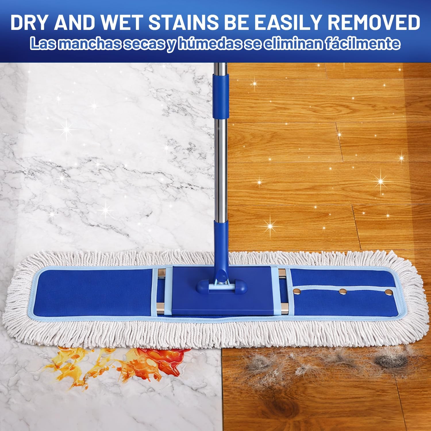 36″ Commercial Dust Mop: Dry Dust Broom for Hardwood Floors Cleaning – 2 Mop …