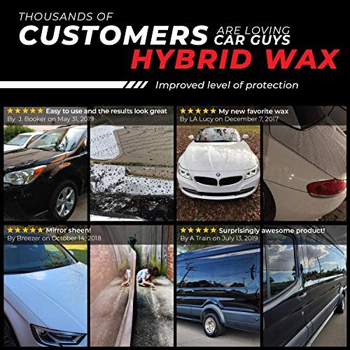 Hybrid Wax – Advanced Car Wax – Long Lasting and Easy to 18 Ounces w/ Towel