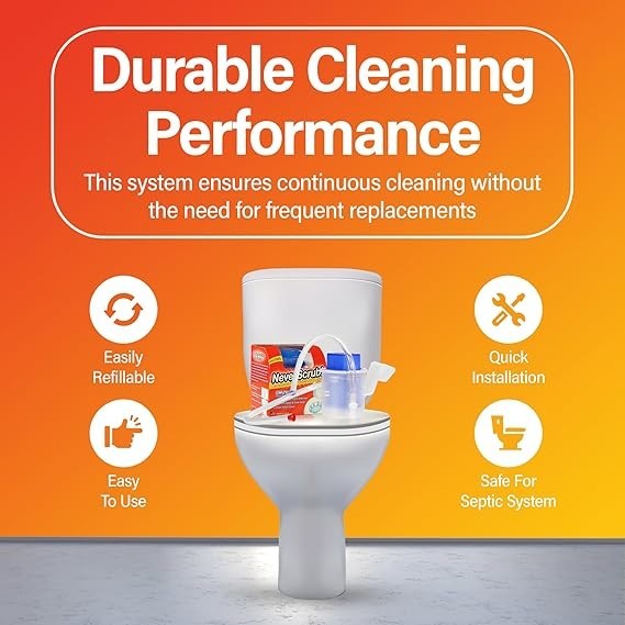 Self-Cleaning Toilet System with Refillable Cartridge – Lasts Up to 3 Months