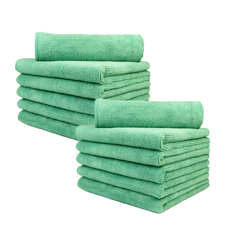 Bulk Microfiber Towel Cleaning Cloths All-Purpose 16″x16″ No Scratch Detailing