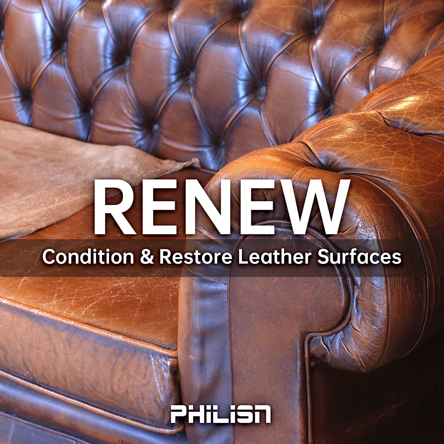 PHILISN Leather Cleaner and Conditioner Kit – Restores Leather Surfaces, New