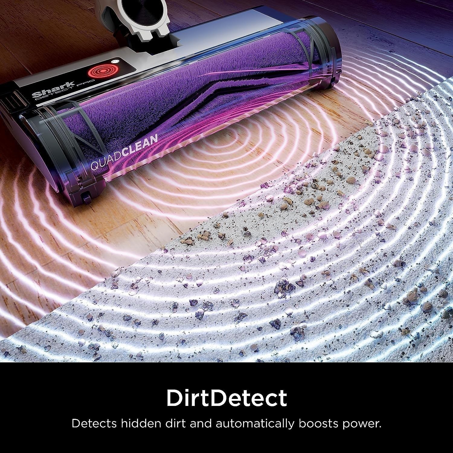 Shark R-IW1615QBL Detect Pro Cordless HEPA Stick Vacuum, Grey/Blue-Scratch&Dent