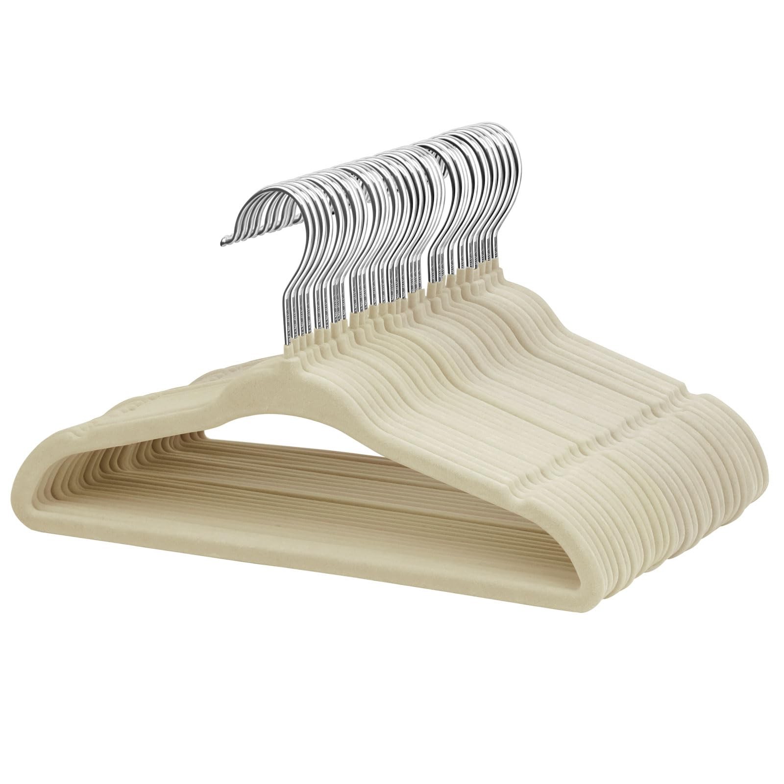 25 Premium Kids Velvet Hangers – 14″ Non-Slip Clothes Hangers for Kids