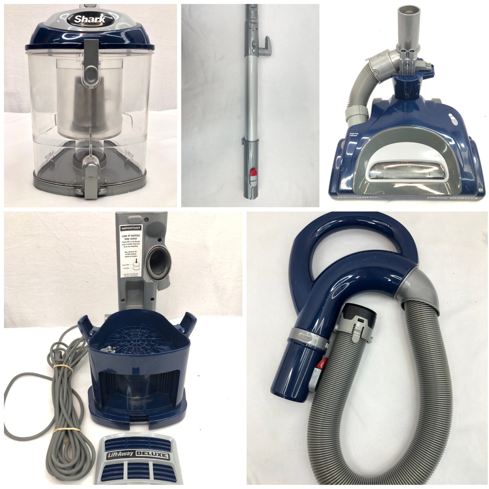 Shark NV360 Lift-Away Deluxe Upright Vacuum Cleaner REPLACEMENT PARTS