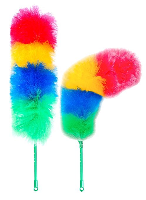 Static Duster – 27″ Large Electrostatic Feather Duster (Assorted Colors)