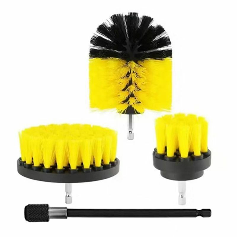 Drill Brush Set 12 pc Tile Grout Power Scrubber Cleaner Spin Tub Shower Wall