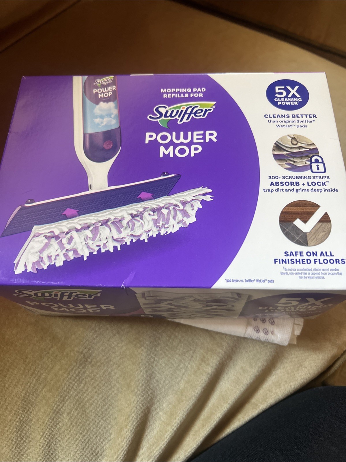 NEW Swiffer Power Mop Floor Cleaner Mop Refill Pads- 6 Count