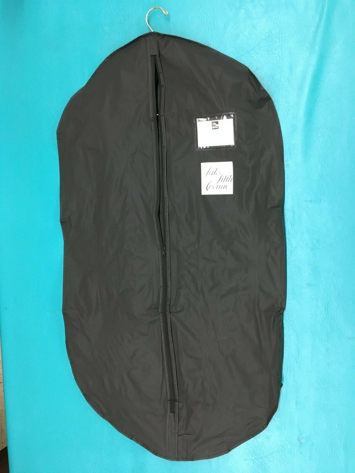 Saks Fifth Avenue Hanging Suit Clothes Garment Bags Storage Zipper Name Card