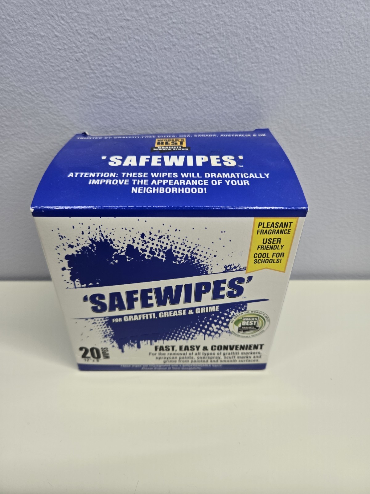 Safewipes Graffiti Remover Surface Cleaning Wipes -20 ct, pack