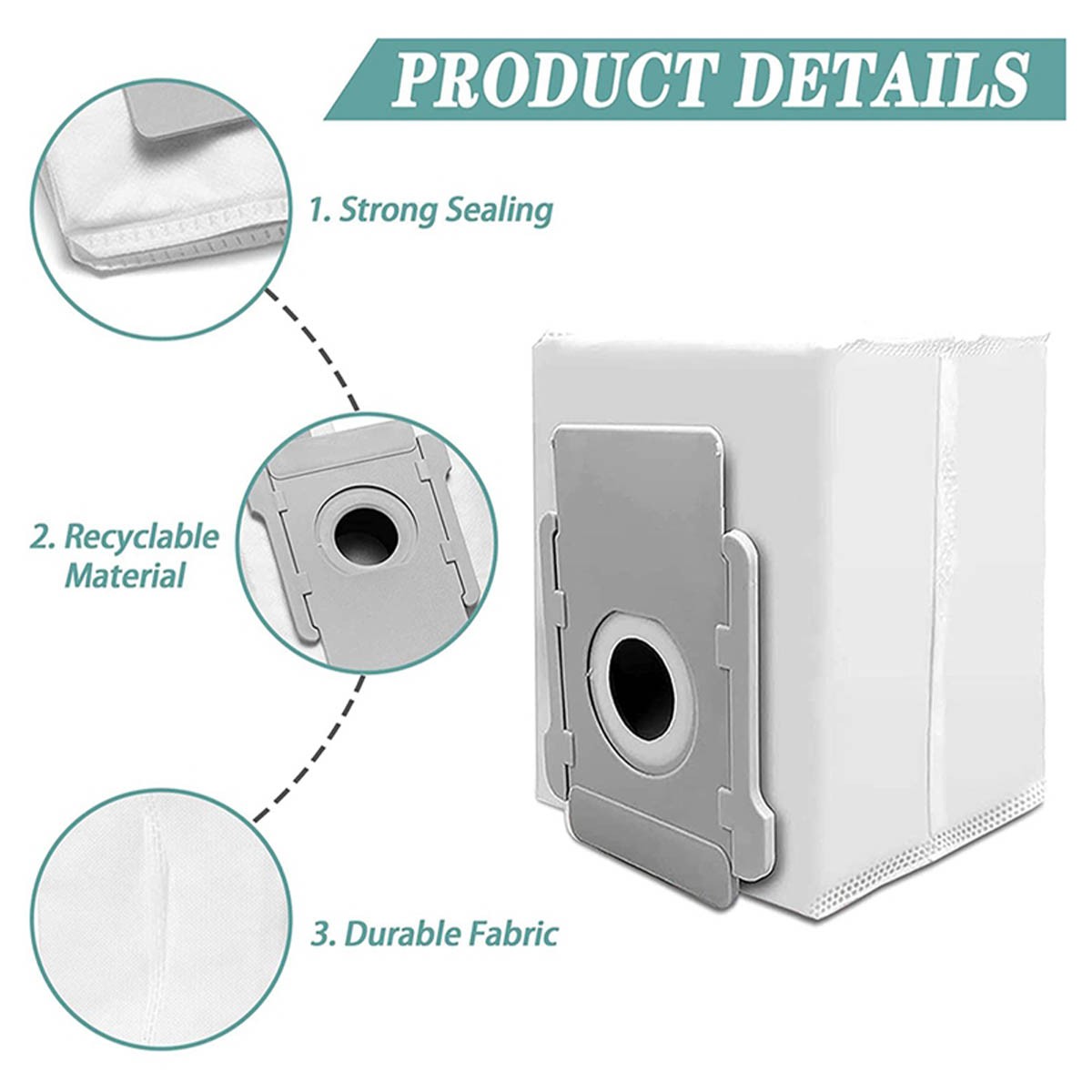 18 Pack Vacuum Bags for iRobot Roomba i, s, j, 100, 400, 500, Max 705 Vac Series