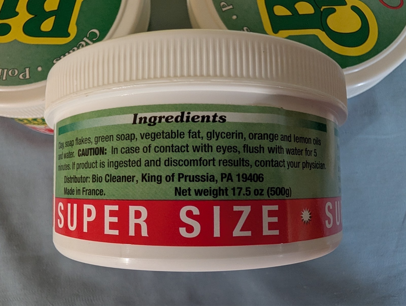 3 Rare Bio Cleaner Clay Multi-Purpose Cleaner 17.5 oz Super Size Citrus scent