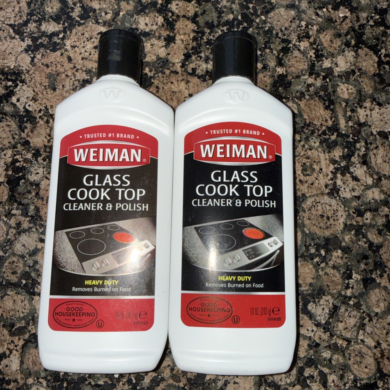 (2) Weiman Glass Cook Top Cleaner & Polish Heavy Duty