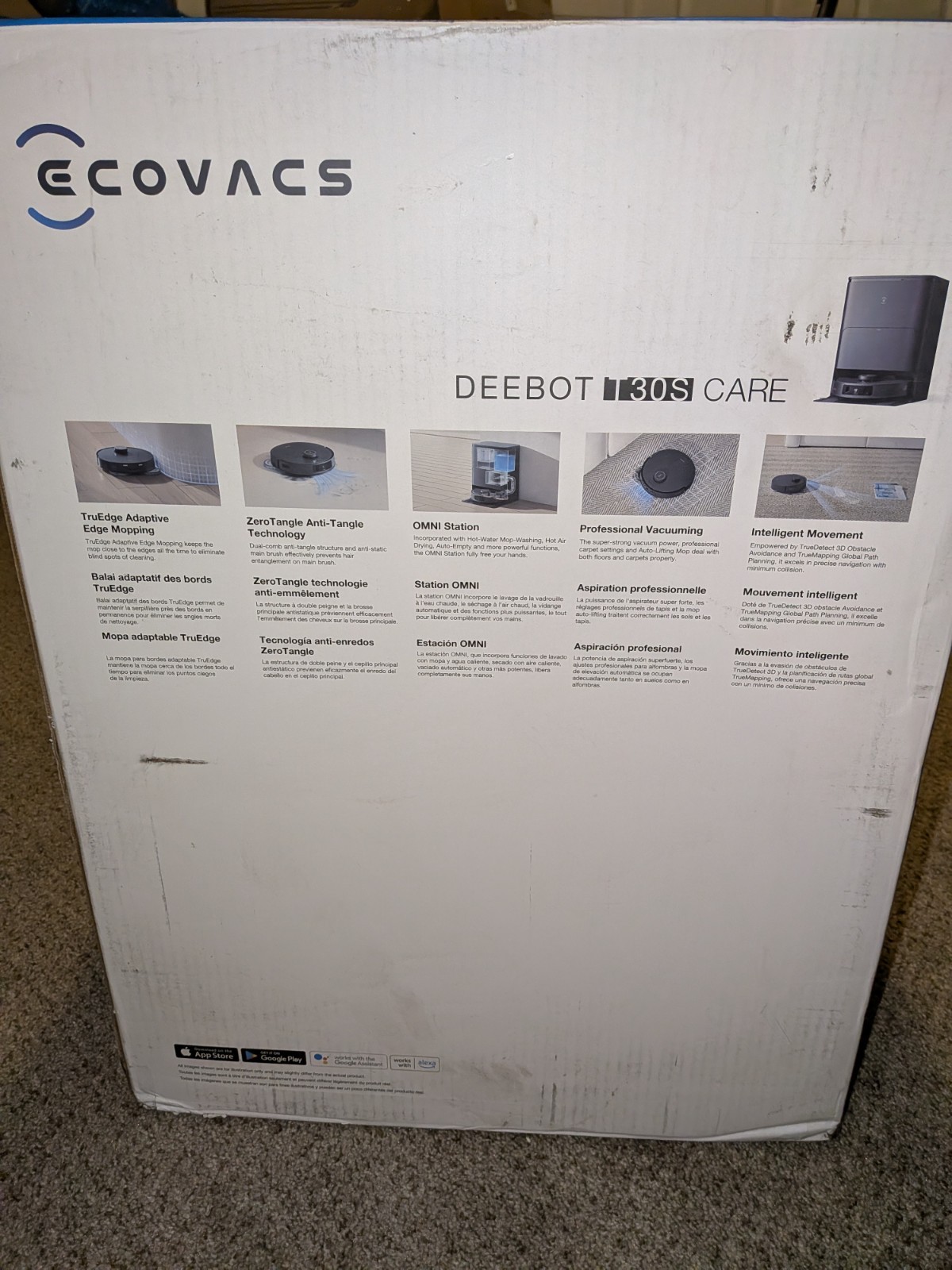ECOVACS DEEBOT T30S Robot Vacuum and Mop (NIB)