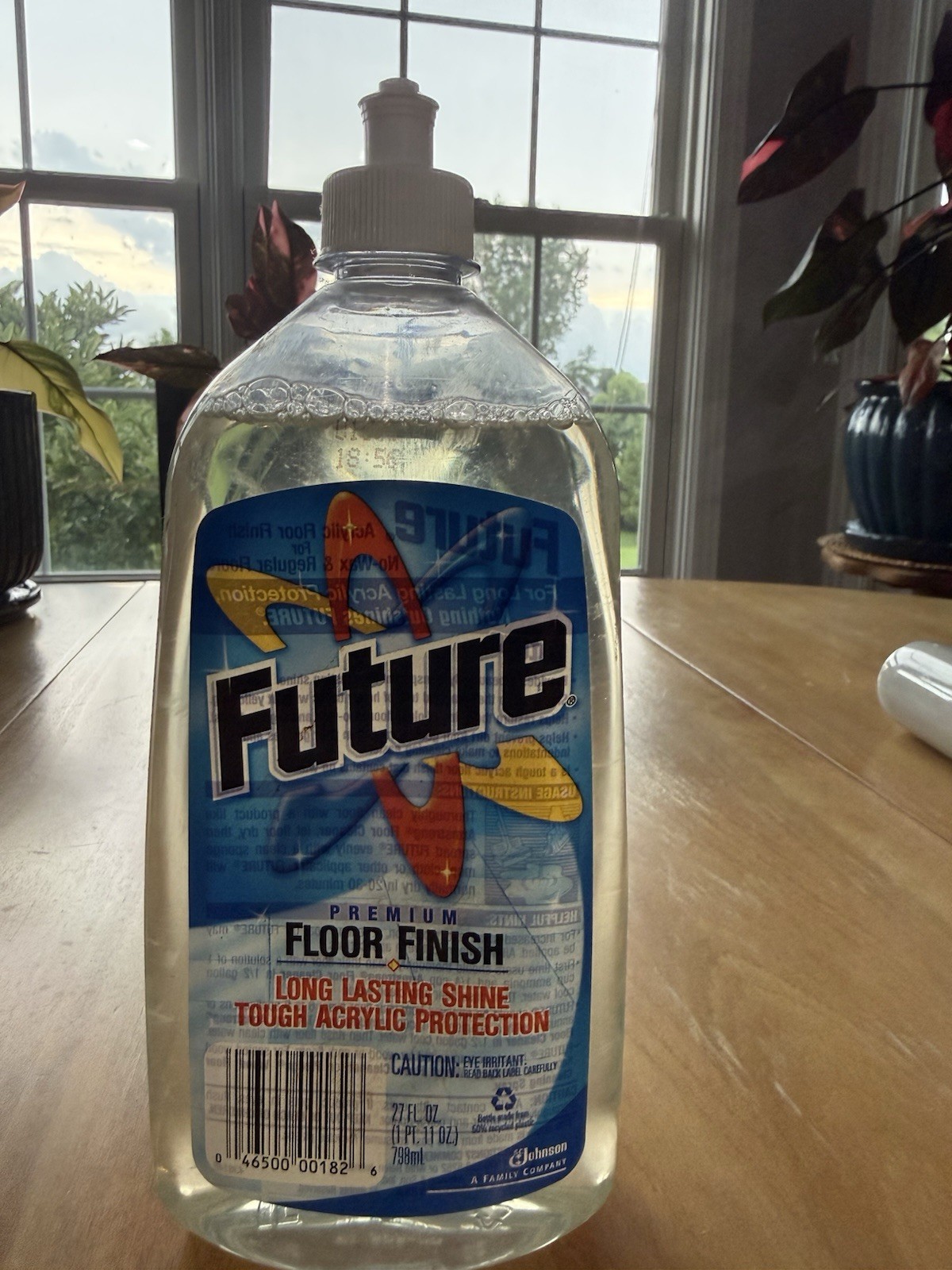 SC Johnson Future Shine Acrylic Floor Finish Polish Wax 27 fl oz 85% full