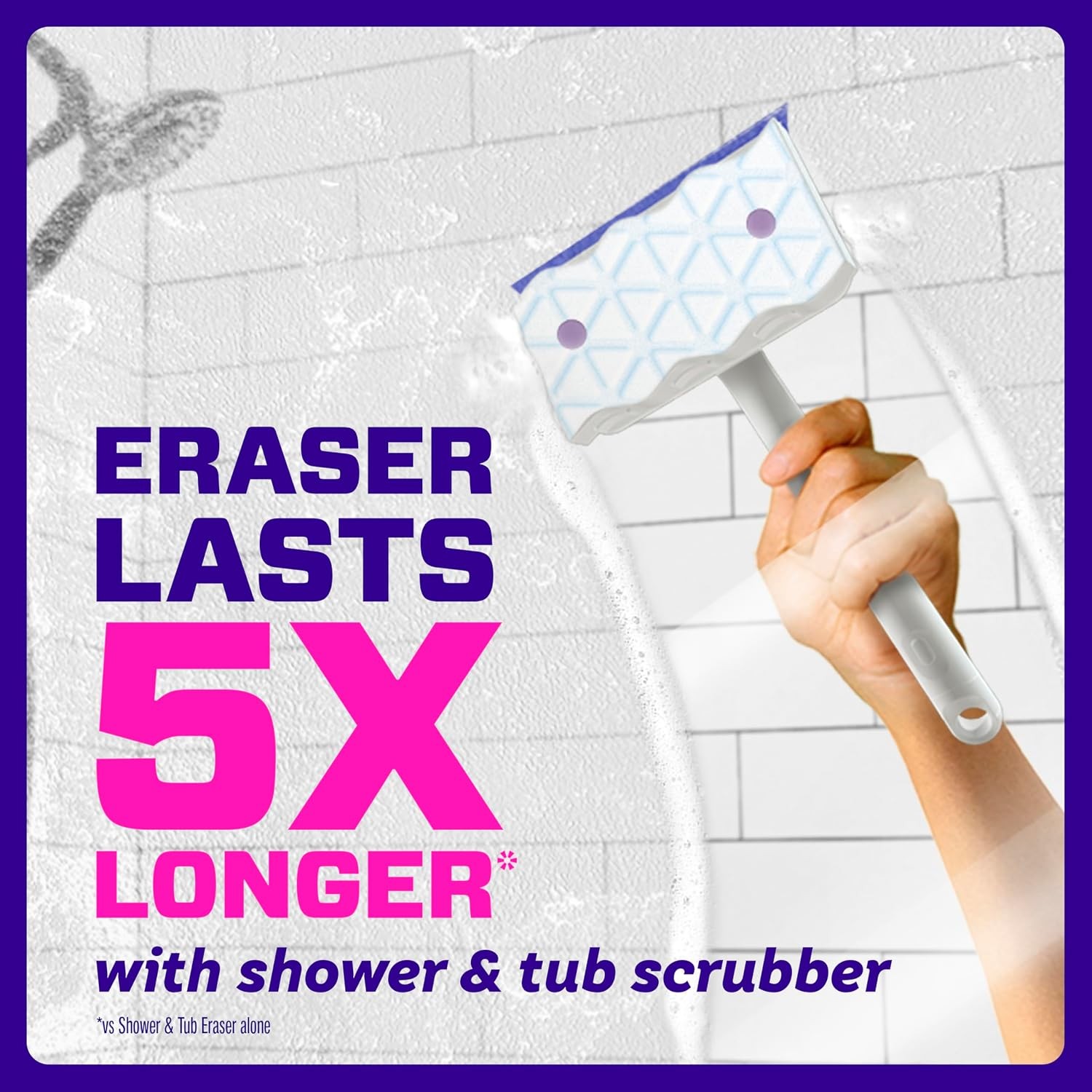 Magic Eraser Sponge, Bathroom, Shower, Tub Cleaner, Soap Scum Remover,