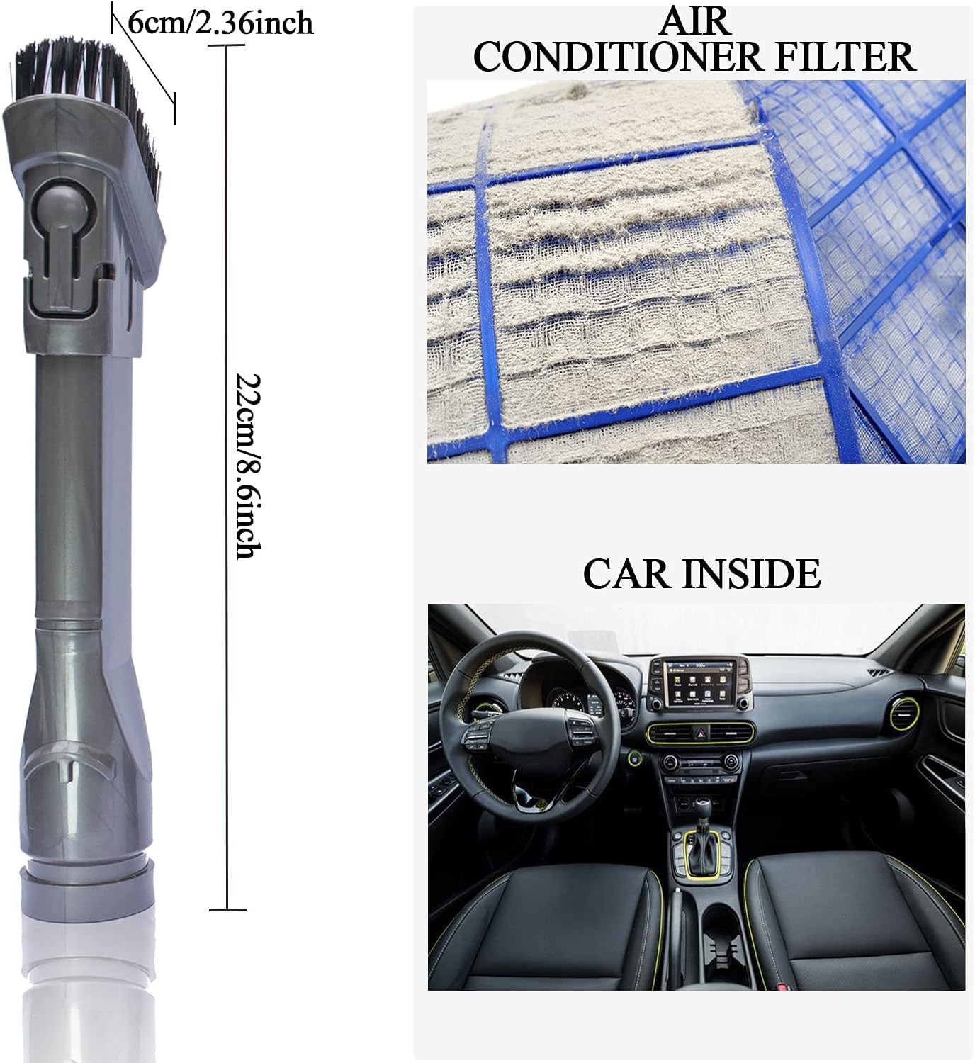Brush Attachments Kit for Dyson V6 V7 V8 V10 V11 Accessories Vacuum Cleaner 8PCS