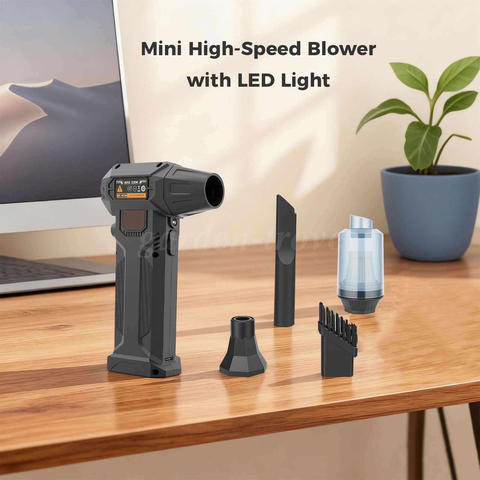 280000RPM Electric Air Duster Cordless Mini Jet Dry Blower Portable Turbo Fan US