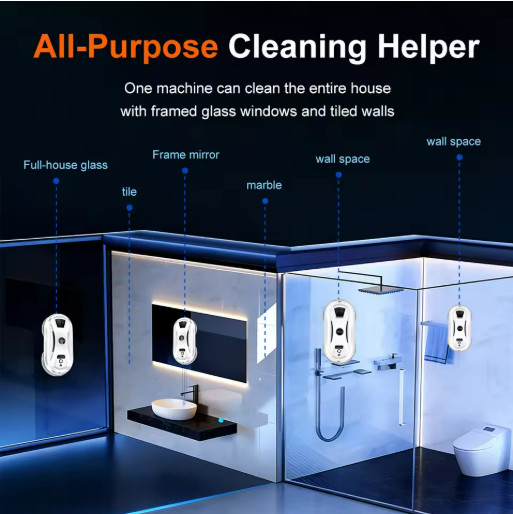 PuRuiKai Window Cleaning Robot Auto Spray Glass Cleaner