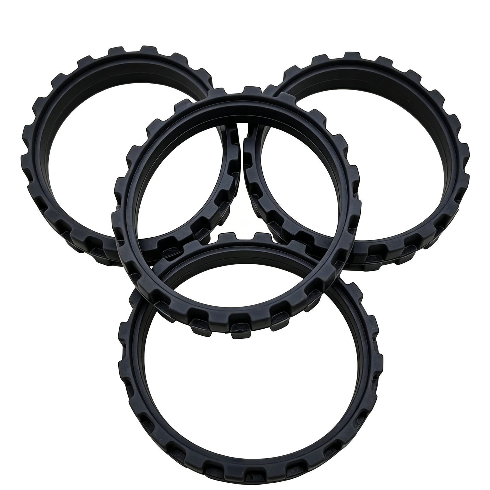 4X Anti-Slip Rubber Tires Replacement For iRobot Roomba I7 S9+ 5/6/7/8/9 Wheels