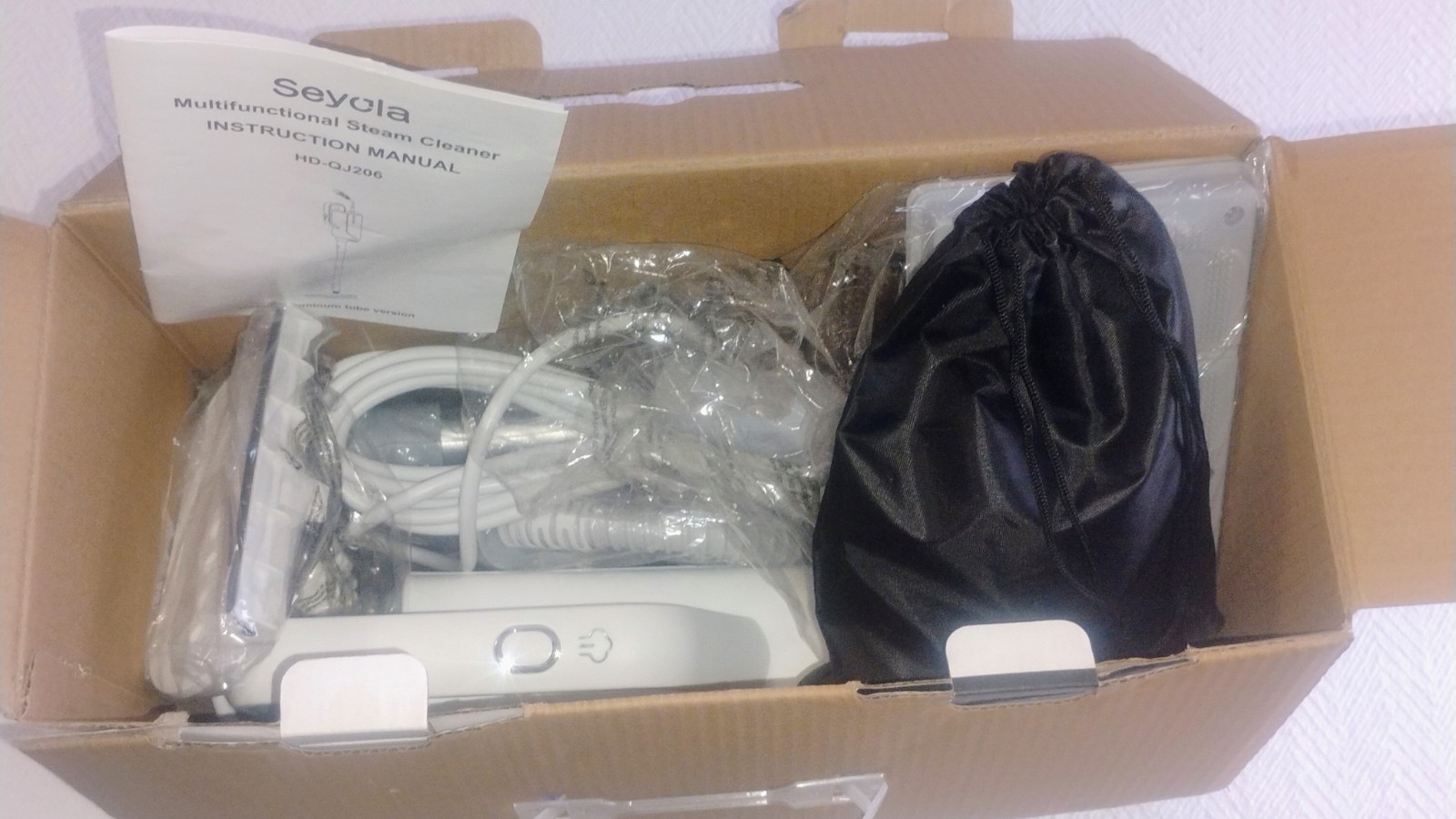 Seyola Multifunctional Steam Mop HD-QJ206 1300W 120V 12oz 6 Brush Heads