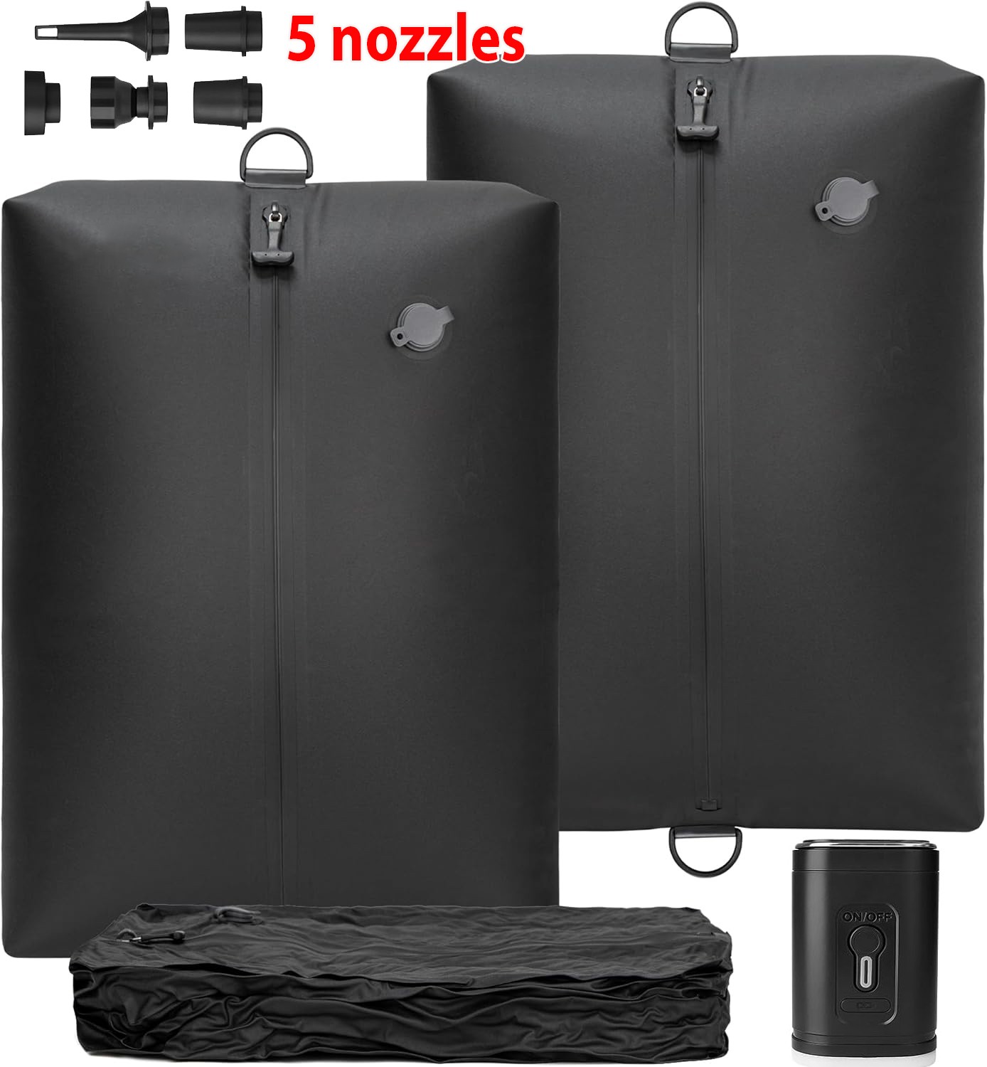 2 × Upgraded Vacuum Bag for Travel, Reusable Vacuum Compression Bags Saver Bags