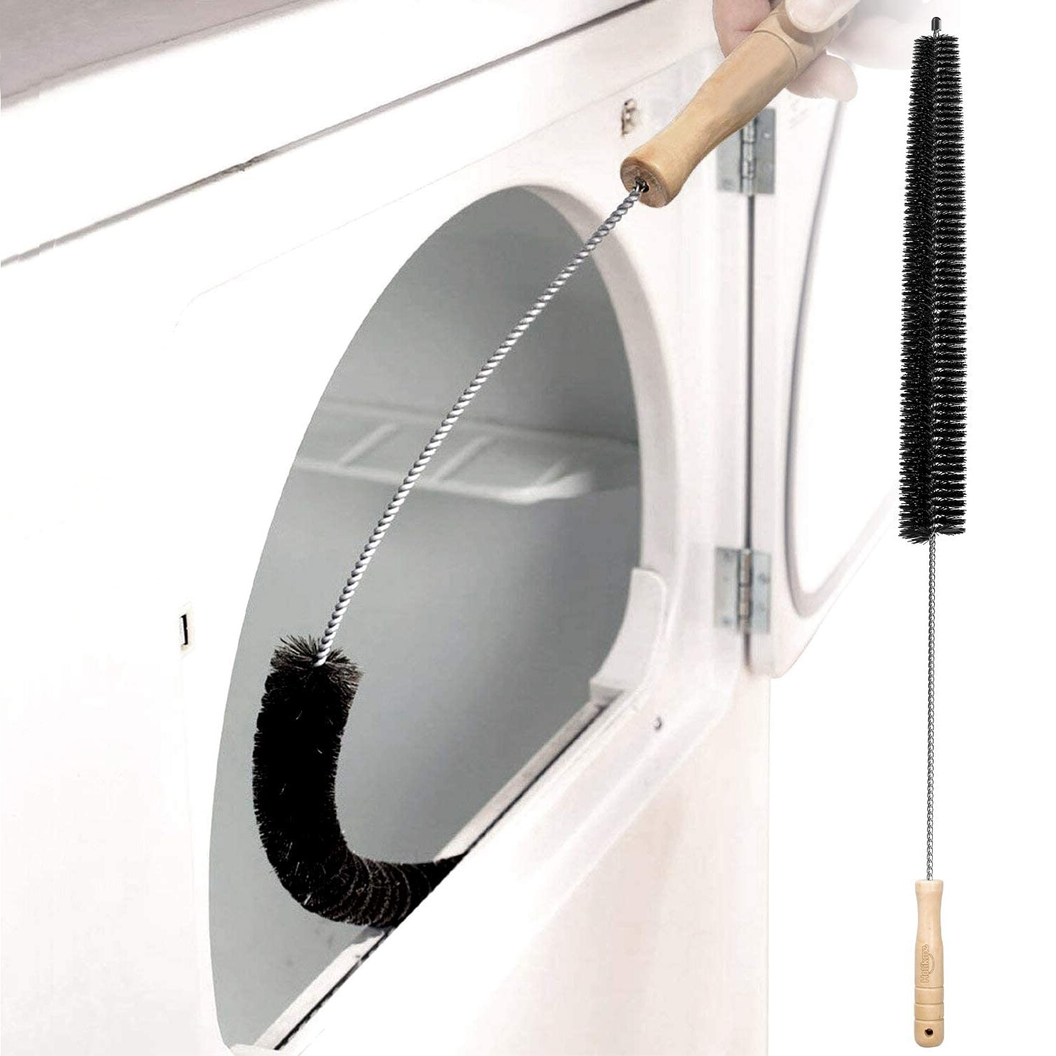 MaximalPower Lint Vent Exhaust Trap Cleaner Brush for Dryer Fridge Pet Sofa