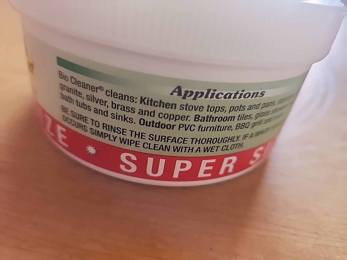Bio Cleaner Citrus Natural Multi-Purpose Cleaner 17.5 oz Super Size No Sponge