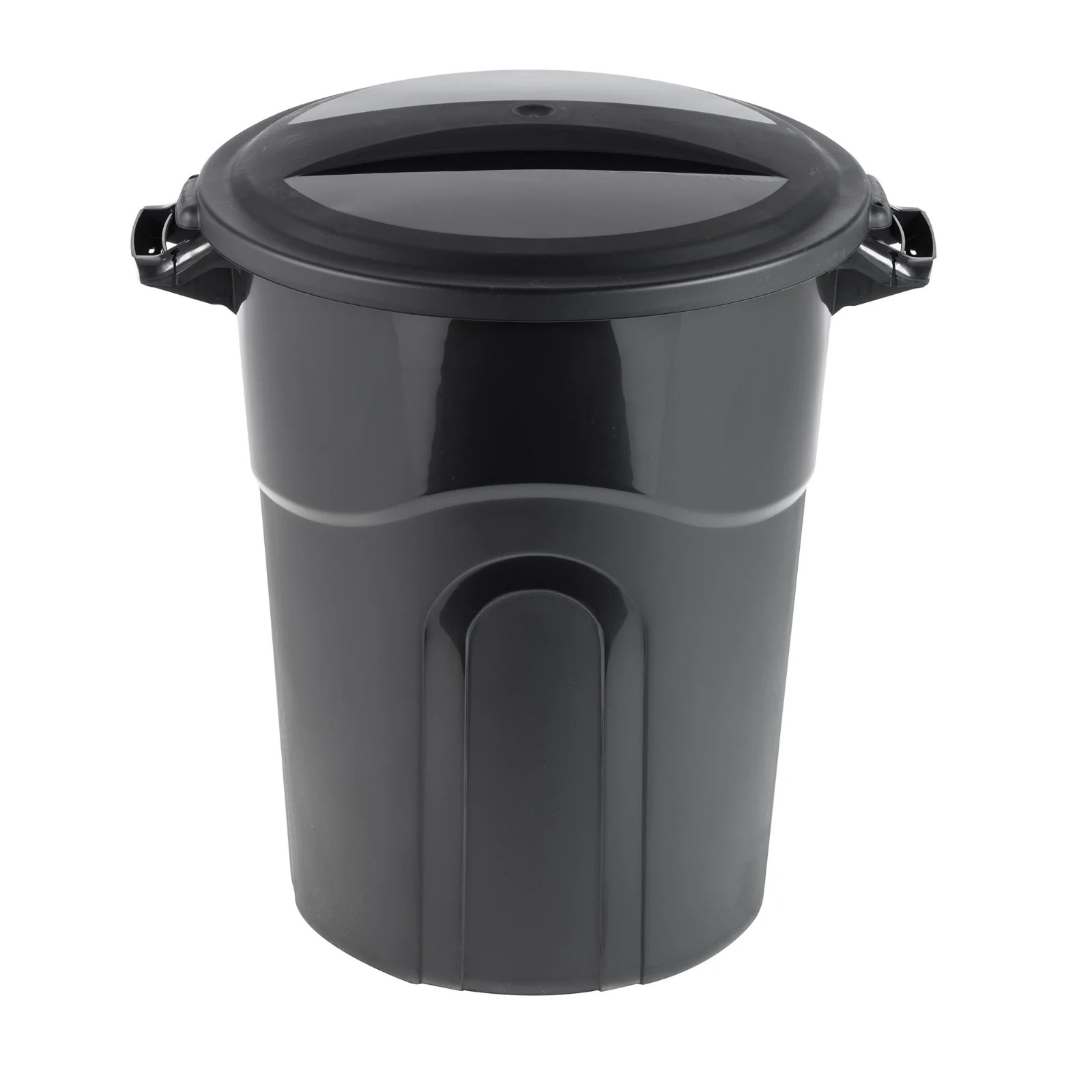 Hyper Tough 20 Gallon Heavy Duty Plastic Garbage Can w Lid Black