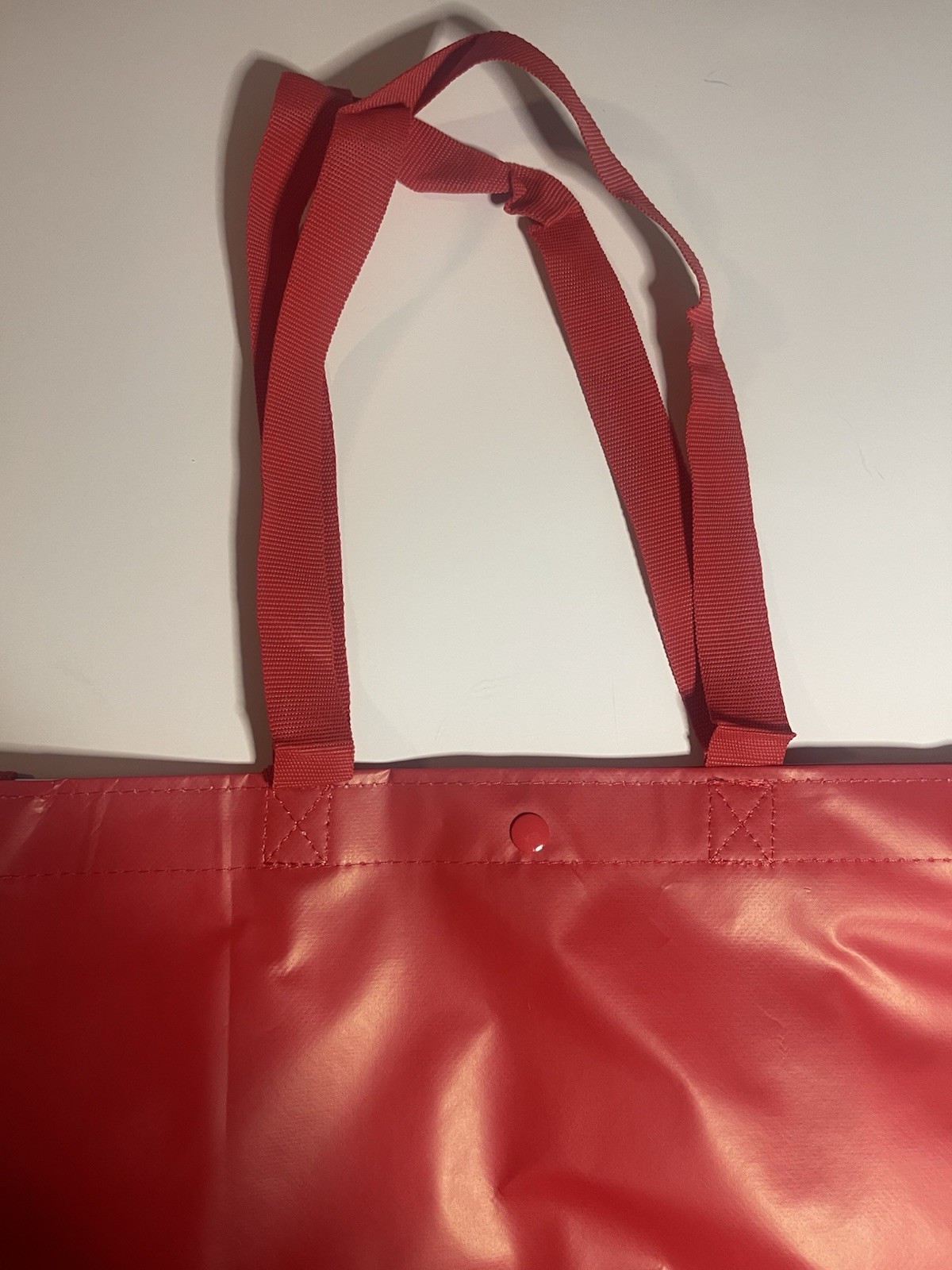 LULULEMON LARGE REUSABLE SHOPPING TOTE BAG 16″ x 14″x 6″ RED