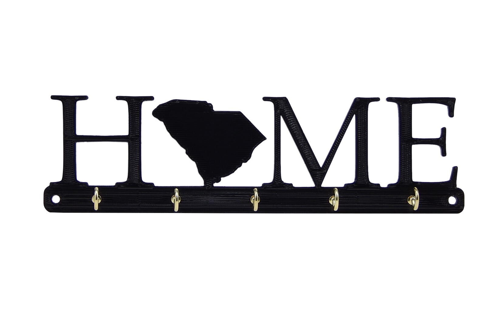 South Carolina Home State Shape Key Holder Hanger Rack Housewarming Wall Gift