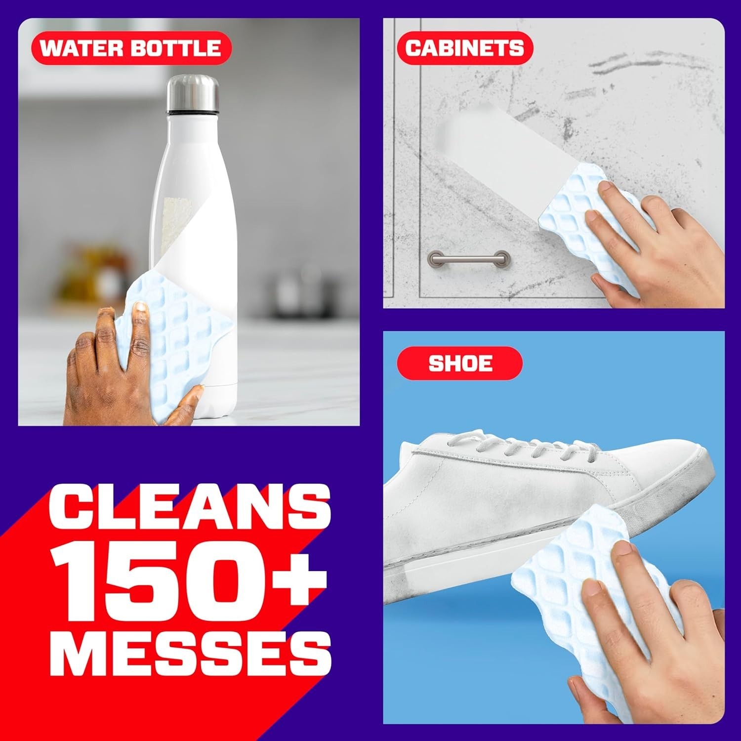Mr. Clean Magic Eraser Original Cleaning Pads with Durafoam, White, 6 Count