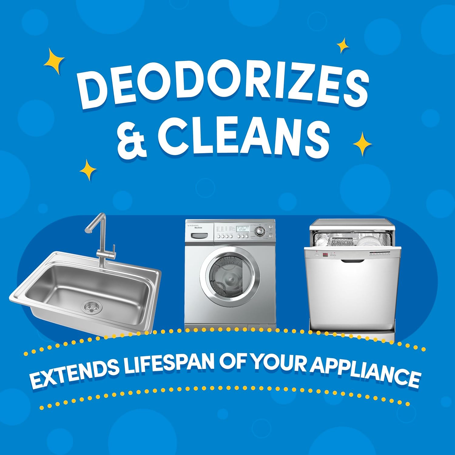 Appliance Cleaner & Deodorizer – Dishwasher, Washing Machine, and Garbage Dispos