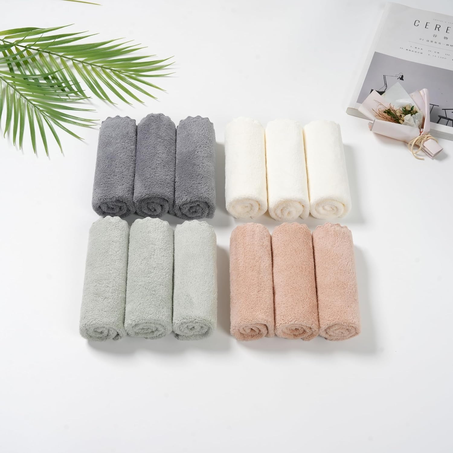 12 Pack Cleaning Cloth,Ultra Soft Absorbent Quick Drying Microfiber Cleaning …