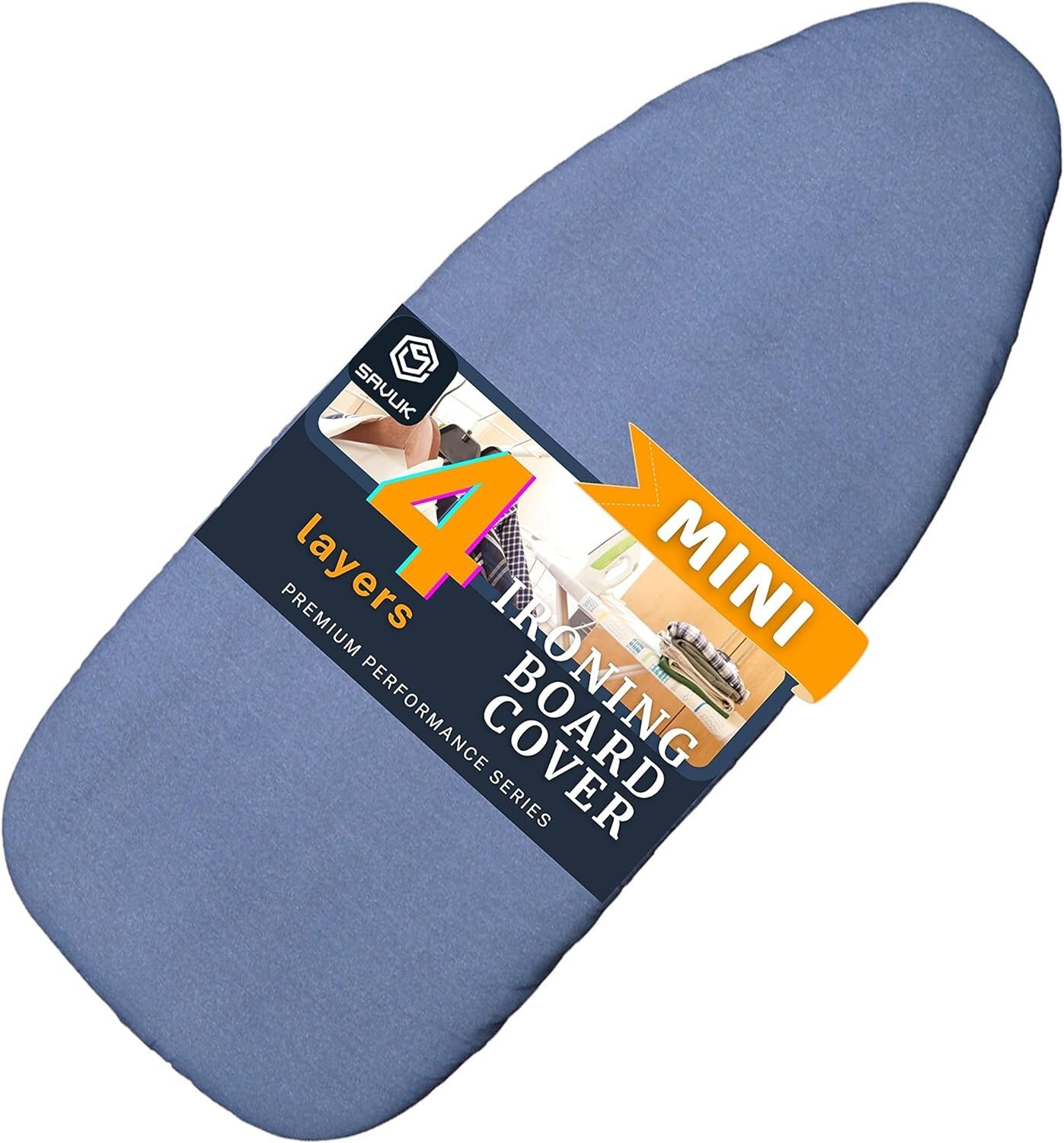 Smart Table Top Ironing Board Cover And Pad Standard Mini Board 2.5″x30″ Blue