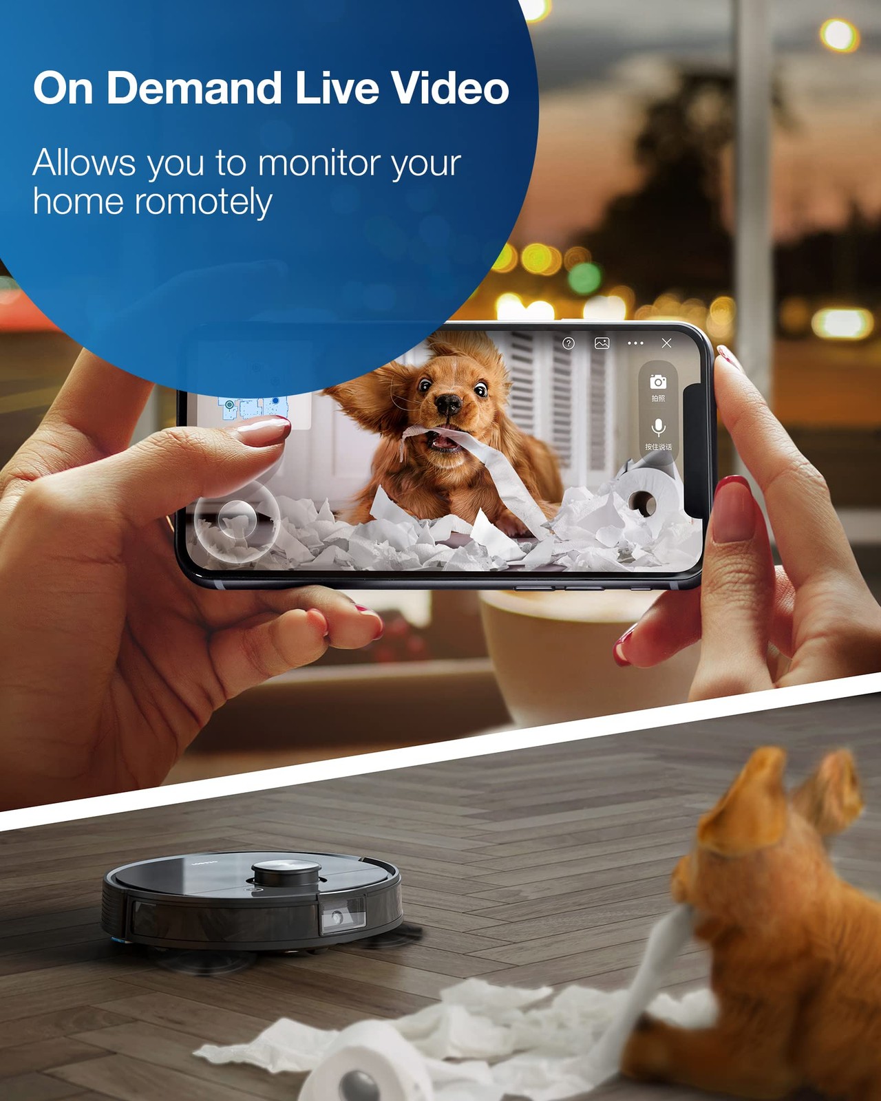 ECOVACS Deebot T8 AIVI Robot Vacuum Cleaner for Floors,Carpet, Vacumming